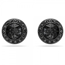 Orecchini a buco Swarovski Una Angelic neri rutenio 5709413