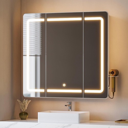 Armadio specchio bagno con - armadio,