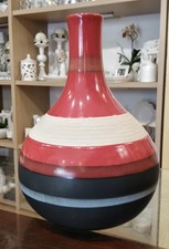 Vaso In Ceramica Multicolore H