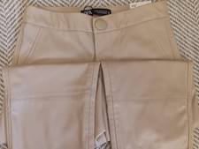 zara pantalone ecopelle donna