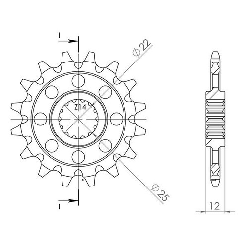 Pignone p520 z13 per fantic - p520,