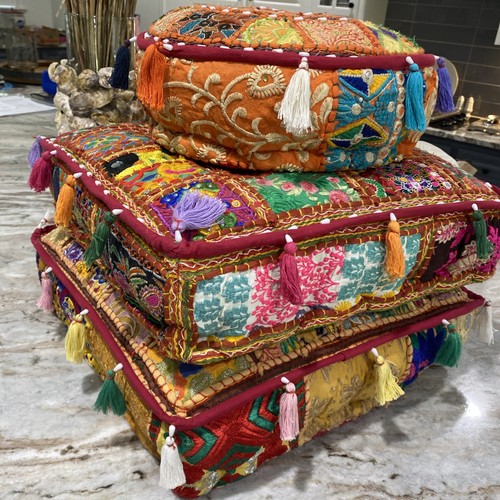 Pouf vintage patchwork - vintage,