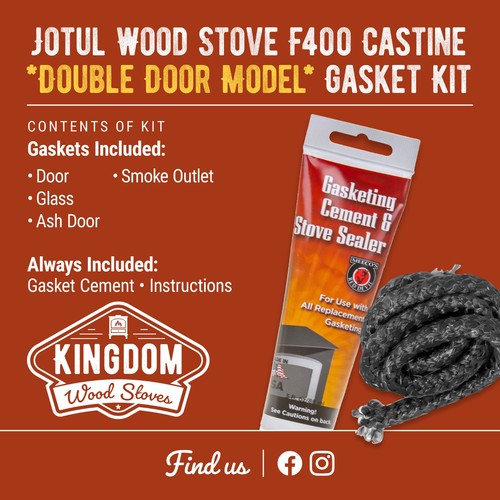 Kit guarnizioni ghisa stufa - , a