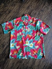 Camicia hawaiana rossa lvish