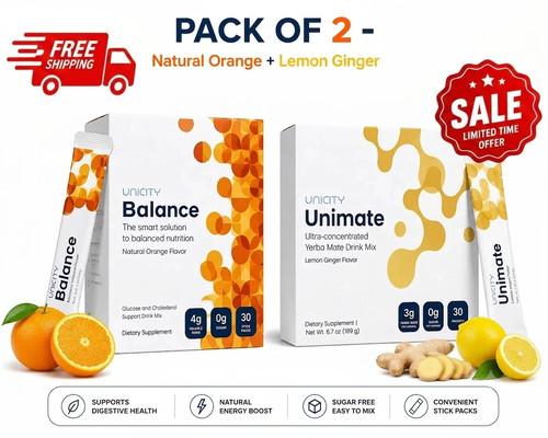 Combo unicity unimate - unimate, limone