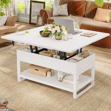 Tavolo Da Salotto, Tavolino Regolabile in Altezza, Tavolino Da Caffè, 3 in 1, Mu