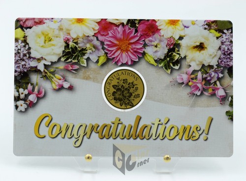 Congratulazioni moneta oro - congratulazioni!, d'oro