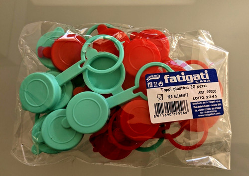 100 tappi plastica - 100, colorati