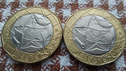 Monete 1000 lire del - 1000,