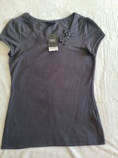 Next Black T Shirt Size 10 Bow