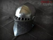 Elmo Medievale Griffen Fatto A Mano Premium Per Halloween Realizzato In Metallo