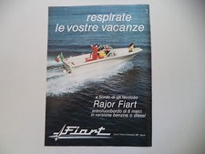 advertising Pubblicità 1972 MOTOSCAFO RAJOR FIART