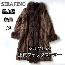 Cappotto lungo di volpe in