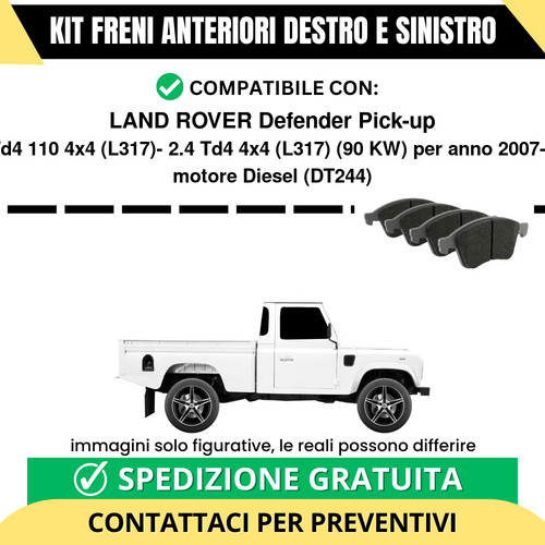 Pastiglie freno anteriori per - anteriori,