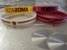 4 Bracciali As Roma In Gomma Colori Vari.