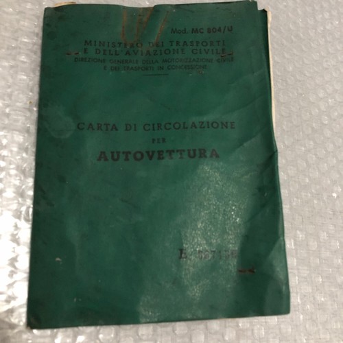 Carta circolazione foglio - di,