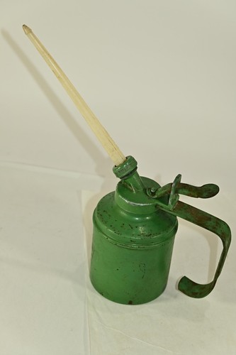 Vintage green wesco oil can - green,