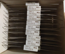 10X RESISTENZE, 2,7ohm, 5W, tolleranza 5%, ORIGINALI MODULOHM, NUOVE (NOS)