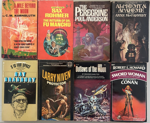 Lot vintage sci fi - lot,