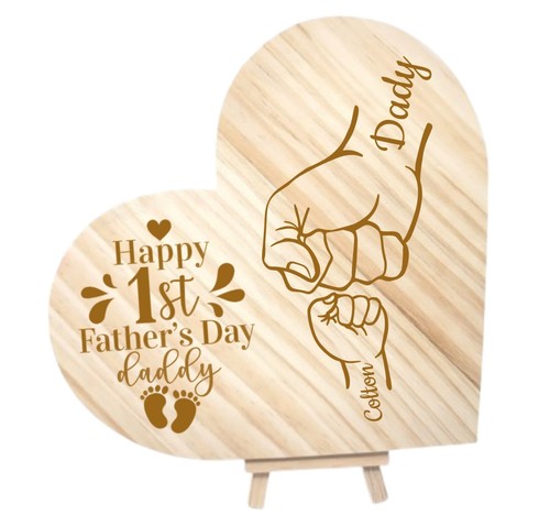 Targa legno cuore - targa,