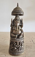 Statua Scultura Ganesh Testa Elefante con Lakshmi in Bronzo India del I 900