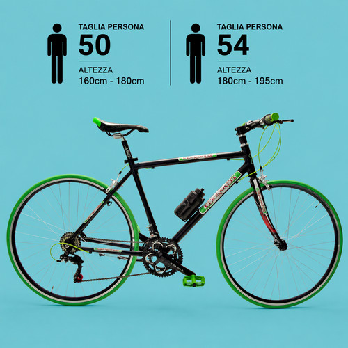Bici ibrida corsa trekking