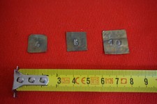 Vecchi pesi lamierino per bilancia farmacia