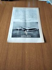 1951 VELIVOLO FIAT TIPO G.46 & G.212 CARATTERISTICHE TECNICA AEREO VINTAGE