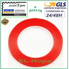 NASTRO BIADESIVO ALTA TENUTA 3mm INCOLLA DISPLAY TOUCH CELLULARI TABLET 25 METRI