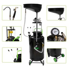 JBM 53874 Carrello Raccoglitore Olio Esausto 90LT con Aspirazione da Officina