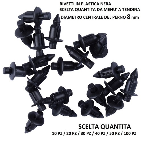 Rivetti scatto mm - scatto, 8