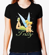 TRILLY PETER PAN FATINA T-SHIRT CARTONI ANIMATI TUTTE LE TAGLIE E COLORI