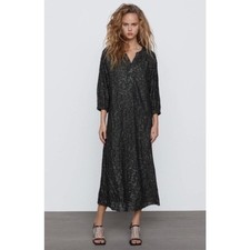 Maxi Camicia Zara Verde