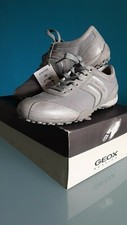 "GEOX"- scarpe donna, taglia 38, colore grigio chiaro, argento.