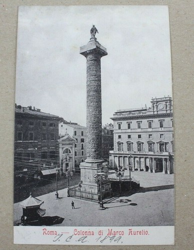 Cartolina antica roma colonna - cartolina,