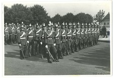 Orig. Foto sfilata polizia di protezione con Chako a VIENNA Austria 1938 ufficiali