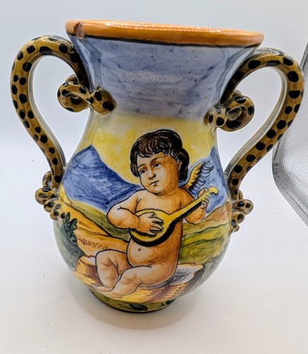 Vaso ceramica maiolica