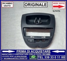 MASCHERINA PLANCIA PLASTICA STEREO PORTA OGGETTI SU CRUSCOTTO AYGO C1 107