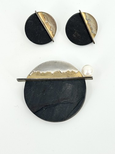 Spilla orecchini vintage - orecchini,