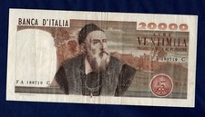 BANCONOTA DA LIRE 20.000 TIZIANO NUMERO FA 188719 C QUALITA'  BB/SPL