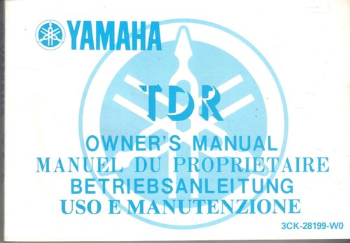 Yamaha tdr250 ypvs 3ck 1988 - yamaha,