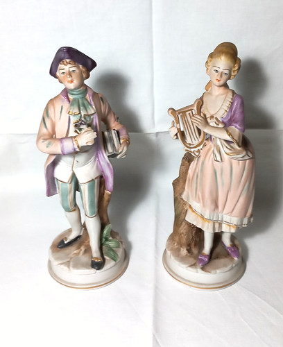 Coppia statuette porcellana