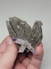 Ametista su calcite - Piedra