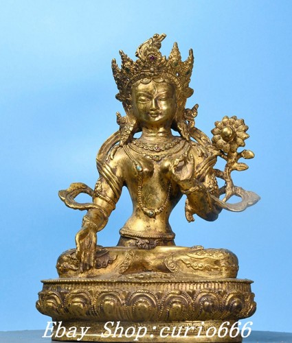 Antica statua tibet bronzo - statua,