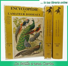 Libro illustrato di ornitologia uccelli ENCYCLOPEDIE DE L'AMATEUR D'OISEAUX 