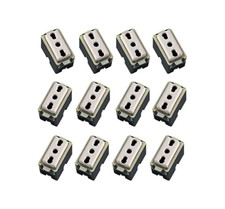 PROMO 12 PRESE BIVALENTI COMPATIBILE TIPO MAGIC PRESA BIPASSO 16A 2P + T 250VOL