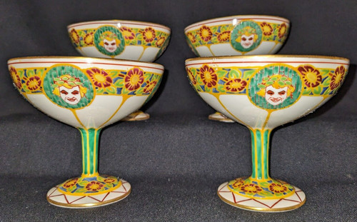 Set tazze limoges - 4, deco