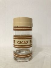 FERRERO NUTELLA BARATTOLO CONTENITORE VASO IN VETRO CACAO COLORE BEIGE ANNI 70