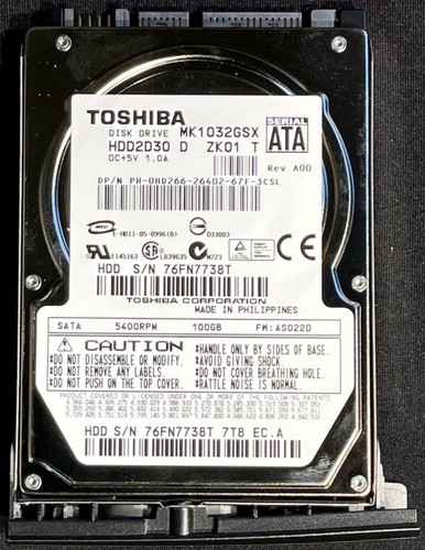 Toshiba 100 5400 - 100, rpm