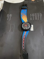 Swatch POP Watch HOT STUFF Devil PMB103 Halloween 1995  Mai Indossato Funziona
